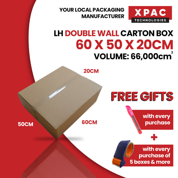 📦 Double Wall Carton Box LH Bubble Roll Bundle | Moving Boxes | Storage Boxes | Cardboard Boxes