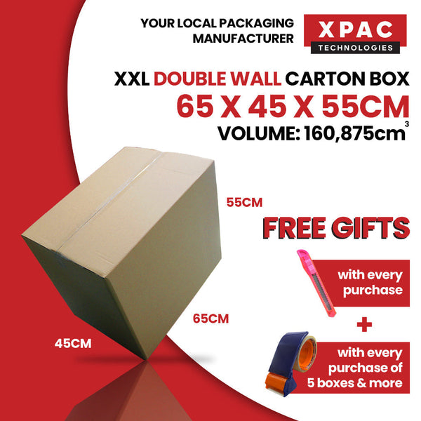 XXL Carton + Bubble Roll Bundle
