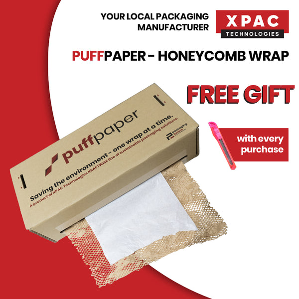 ⭐ PuffPaper Honeycomb Wrap With Dispenser or Roll Only | Liner For Extra Protection | Bubble Roll